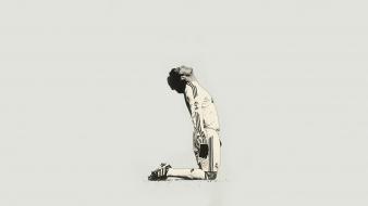 Minimalistic soccer athletes wallpaper