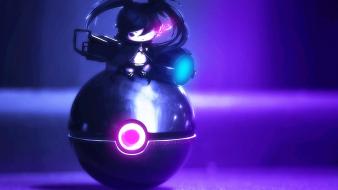 Multicolor chibi digital art 3d fan pokeball wallpaper
