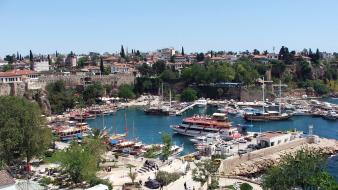 Nature beach holidays antalya kale sea wallpaper
