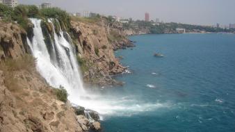 Nature beach holidays antalya sea wallpaper
