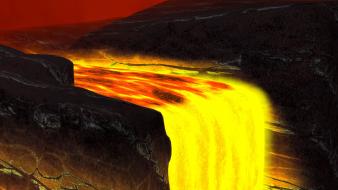 Nature volcanoes lava wallpaper