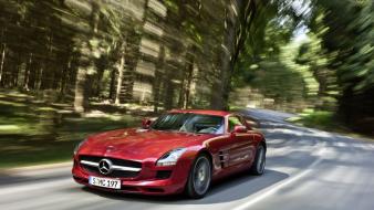Sls amg speed mercedes benz muscle car wallpaper