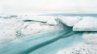 Snow fog mist rivers olaf otto becker wallpaper