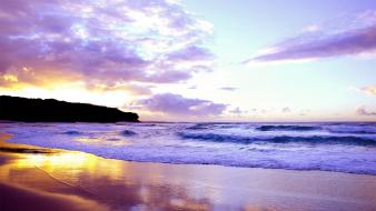 Sunset nature sea