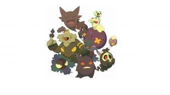 White frosslas banette drifloon misdreavus drifblim shuppet wallpaper