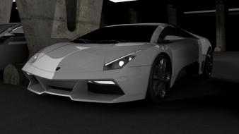White lamborghini italy concept art coupe wallpaper