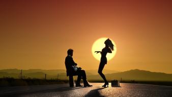 Artwork dancing wallpaper