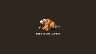 Coffee squirrels drawings wallpaper