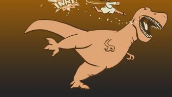 Dinosaurs humor tyrannosaurus rex punch jesus wallpaper