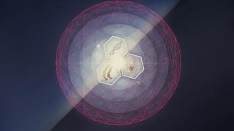 Light abstract circles brain contortionist wallpaper