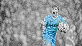 Manchester city premier league cutout sergio agüero wallpaper