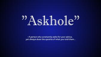 Minimalistic humor funny typography anus questions comic sans wallpaper