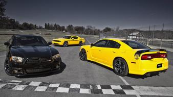 Muscle cars hdr photography widescreen wallpaper