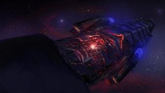 Outer space stars energy fantasy art spaceships artwork wallpaper