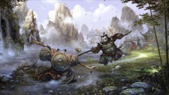 Paintings world of warcraft panda bears wallpaper