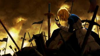 Saber fate/zero swords wallpaper