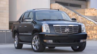 Suv pickup trucks black cadillac escalade ext wallpaper