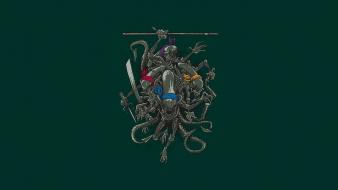 Teenage mutant ninja turtles alien fun art wallpaper