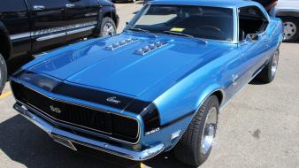 Blue black chevrolet camaro wallpaper
