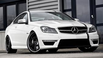 Cars coupe white mercedes benz c63 mercedes-benz amg wallpaper