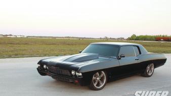 Chevrolet vehicles black sinister super chevy magazine wallpaper
