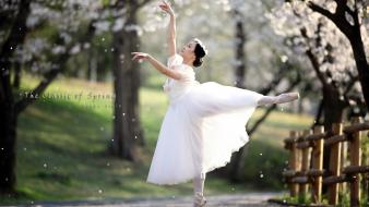 Landscapes spring (season) dancing classic art wallpaper
