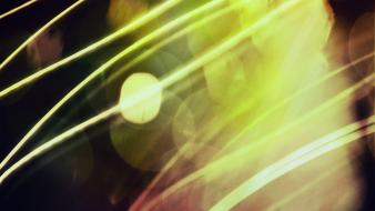 Light green abstract bokeh blurred trails wallpaper