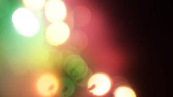 Light green abstract red bokeh blurred wallpaper