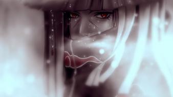 Naruto: shippuden akatsuki uchiha itachi sharingan artwork wallpaper
