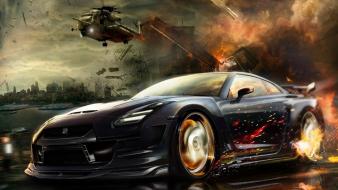 Nissan driving skyline r34 gt-r gtr fast wallpaper