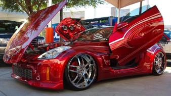 Nissan z350 z370 red tuning wallpaper