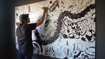 Paintings men graffiti doodle street art artwork drawings wallpaper