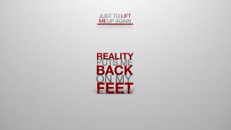 Text quotes reality wallpaper