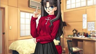 Tohsaka rin anime girls fate/hollow ataraxia wallpaper