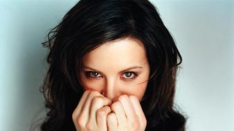 Women eyes photo camera wallpaper