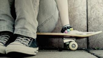Women skateboards wallpaper