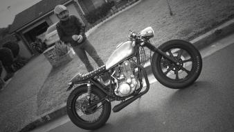 Yamaha biker cafe racer motorbikes oldschool wallpaper