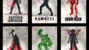 America black widow hawkeye the avengers (movie) wallpaper