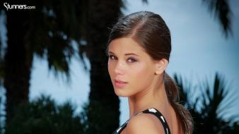 Brunettes outdoors little caprice wallpaper