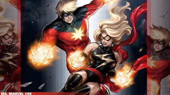 Captain marvel comics ms. wallpaper