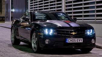 Cars muscle chevrolet camaro ss black american wallpaper