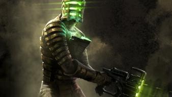 Creatures digital artwork characters isaac clarke helmets wallpaper