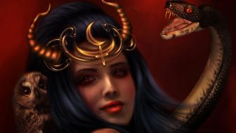 Horns fantasy art wallpaper