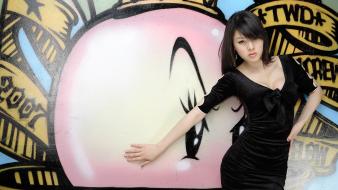 Hwang mi hee asians korean black hair wallpaper