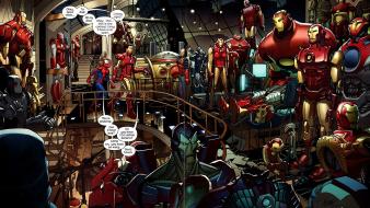 Iron man comics tony stark marvel ultimate spider-man wallpaper