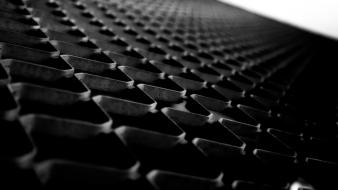 Metal patterns grid grayscale macro gates wallpaper