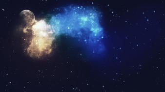 Moon artwork wallpaper