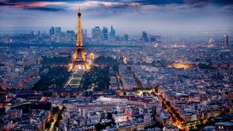 Paris in the evening wallpaper
