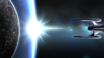 Star trek online spaceships multiscreen odyssey wallpaper