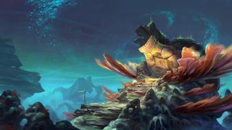 Artwork fantasy landscape wallpaper
